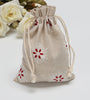 Christmas Cotton Linen Hanging Advent Calendars Countdown Drawstring Gift Bags Candy Biscuit Pouches Present Gift Wrap