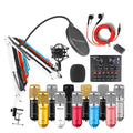 GAM-800W Microphone Condenser Sound Recording Microphone Kit With V8 Sound Card For Radio Braodcasting Singing Recording KTV Karaoke Mic