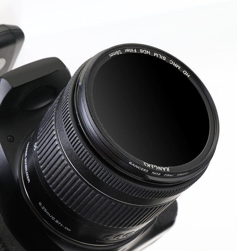 Universal ND8 Lens Filter for Canon and Nikon DSLR Cameras (49-77mm) - 49/52/55/58/62/67/72/77mm Camera