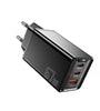[GaN Tech] ESSAGER JT-G67TC2U1 67W 3-Port USB PD Charger 2USB-C+USB-A QC2.0 3.0 4.0 PD3.0 AFC FCP SCP DCP BC1.2 Apple2.4A Fast Charging Wall Charger Adapter EU Plug for iPhone 15 14 13 for Huawei Mate60 Pro for Samsung Galaxy Z Flip4