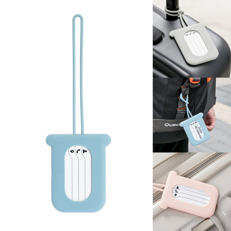 Jordan&Judy Silicone Luggage Tag Suitcase ID Identity Tag Anti-lost Label Outdoor Travel