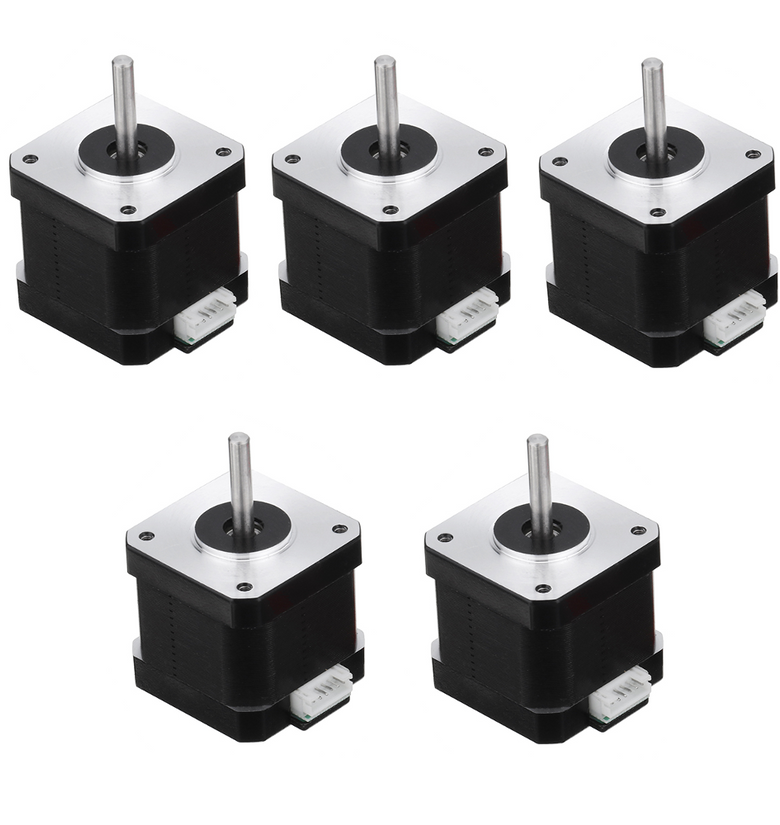 5Pcs HANPOSE 17HS4401-S 40mm Nema 17 Stepper Motor 42 Motor 42BYGH 1.7A 40N.cm 4-lead Motor for 3D printer CNC Laser