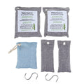 5Pcs Activated Bamboo Charcoal Carbon Air Purifying Bag Deodorizer Refresher with Hook