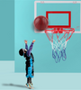 Hanging Basketball Hanging Door Wall-Mountable Spikeable Transparent Basketball Board Toys