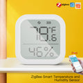 Moes Square Temperature and Humidity Sensor Indoor Hygrometer with LCD Display Remote Control ZigBe Hub Gateway Tuya Smart ZigBe