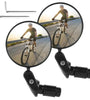 2pcs Bicycle Rear View Mirror Adjustable 360 Rotatable Convex Lens 360 Rotatable Handlebar Safety Mirror For MTB And Road Bike Reflector