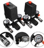 Air Compressor Pressure Switch Control Valve Manifold Regulator Gauges With Quick Connector