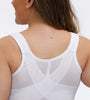 FULLGLADY Plus Size Embroidery Wireless Full Cup Front Closure Bra