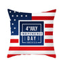 American Independence Day Pillowcase Custom Simple Peach Skin Cushion Cover Sofa Pillowcase Home