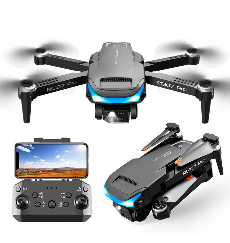 RG107 RG-107 PRO 5G WiFi FPV with 4K HD ESC Dual Camera Obstacle Avoidance Optical Flow Positioning Foldable RC Drone Quadcopter RTF