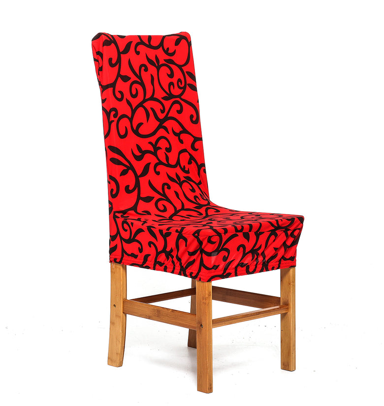 Elastic Dining Chair Cover Printing Stretch Chair Seat Slipcover Office Computer Chair Protector Home Office Furniture Decor