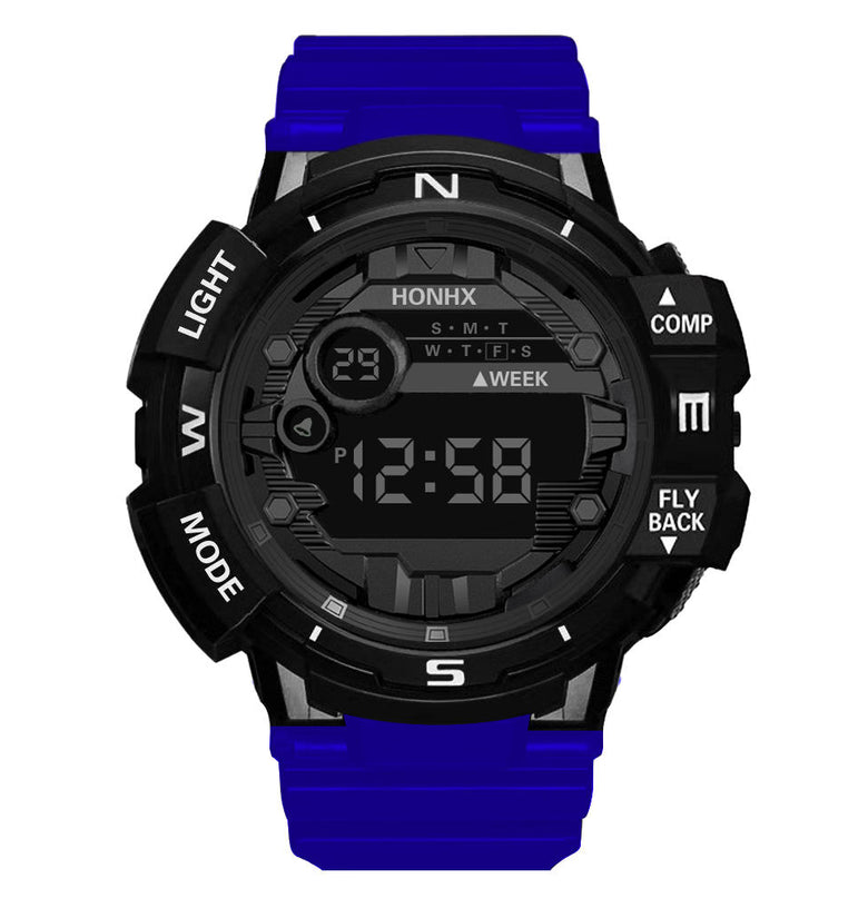 HONHX 81X-66F Men Watch Fashion Luminous Display Alarm Clock Digital Watch