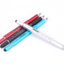 0.7mm Multi Function Level Tool Pen Square Touch Screen Rod Metal Screwdriver Ballpoint Pen Gift Tool School Office Supplies