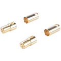 5 Pairs 6.5mm Banana Plug Connector 80A Steady Current Gold-Plated Brass Banana Head