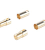 5 Pairs 6.5mm Banana Plug Connector 80A Steady Current Gold-Plated Brass Banana Head