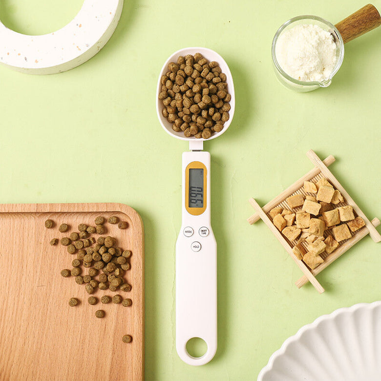Pet Food Scale Electronic High-precision Measuring Spoon Dog Cat Feeding Bowl Measuring Digital Display Spoon