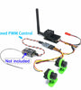 EWRF Long Range FPV System 5.8Ghz 2W FPV Wireless VTX Transmitter 2000mW and 3 Channel Dual Video Camera CMOS 1000TVL for RC Drone