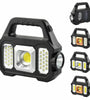 Outdoor Solar LED Camping Light Super Bright Flashlight Work Lights USB Rechargeable Handheld Lanterns Spotlight Searchlight