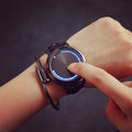 Alloy Fashion Sport LED Touch Screen Watch Belt Couple Watch For Men Women