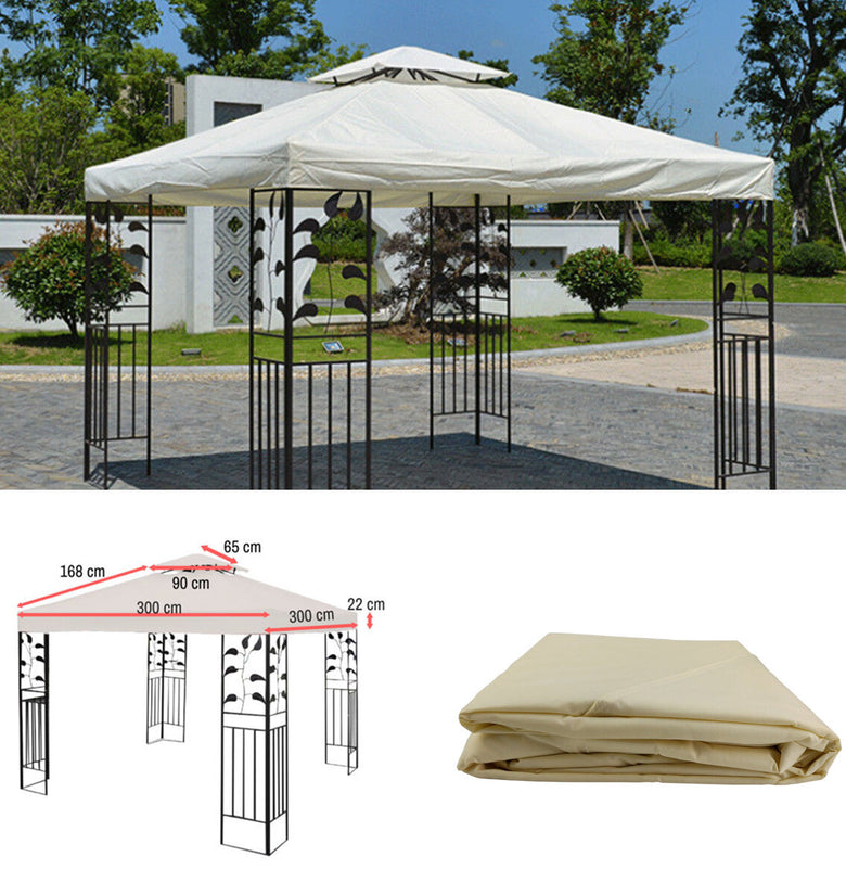 3*3m 300D Tent Canopy Top Roof Replacement Cover Outdoor Waterproof Tent