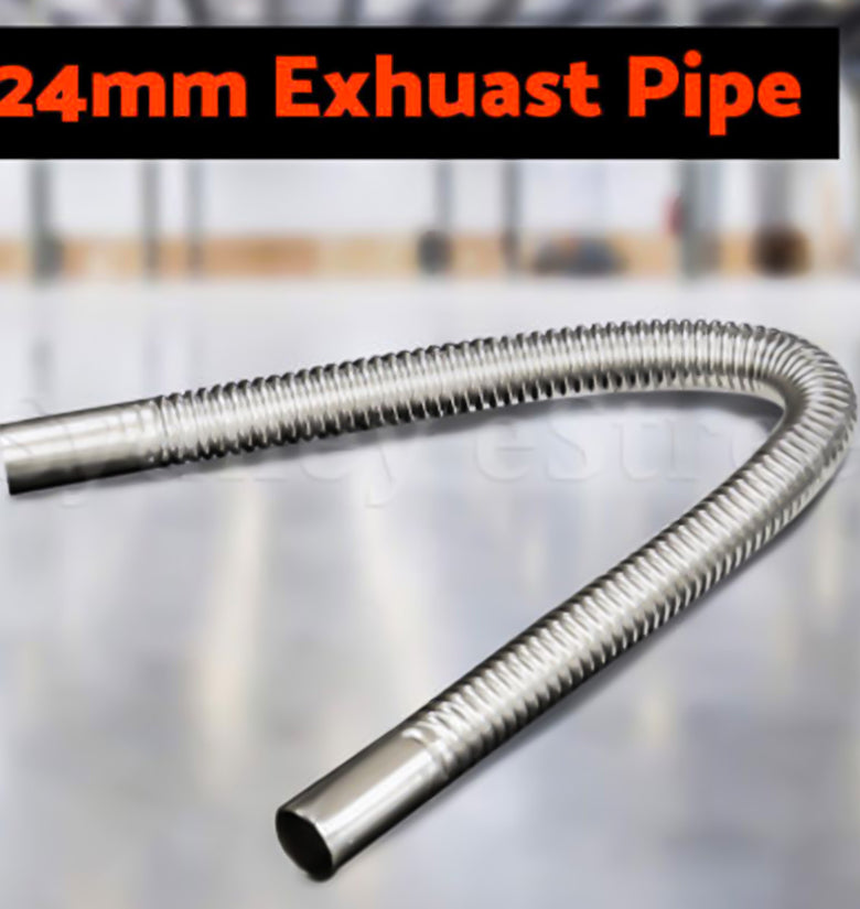 24mm Air Diesel Heater Exhaust System with Stainless Steel Exhaust Pipe for Caravan RVs - Exhuast Exhuast RVs'