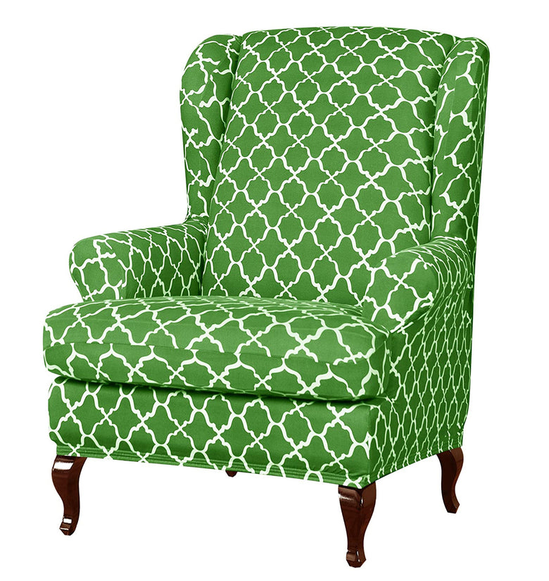 Wingback Chair Covers Thickened Anti skid Recliner Wing Arm Sofa Stretch Cove Living Room Office Chair Protect Pad