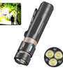 3*XPG LED Multifunctional Waterproof Flashlight Type-C Charging Head Luminous Band Clip Outdoor Adventure Flashlight