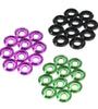 10Pcs Aluminum Alloy Colorful M3 Washers Insulation Gasket Rings for Screws