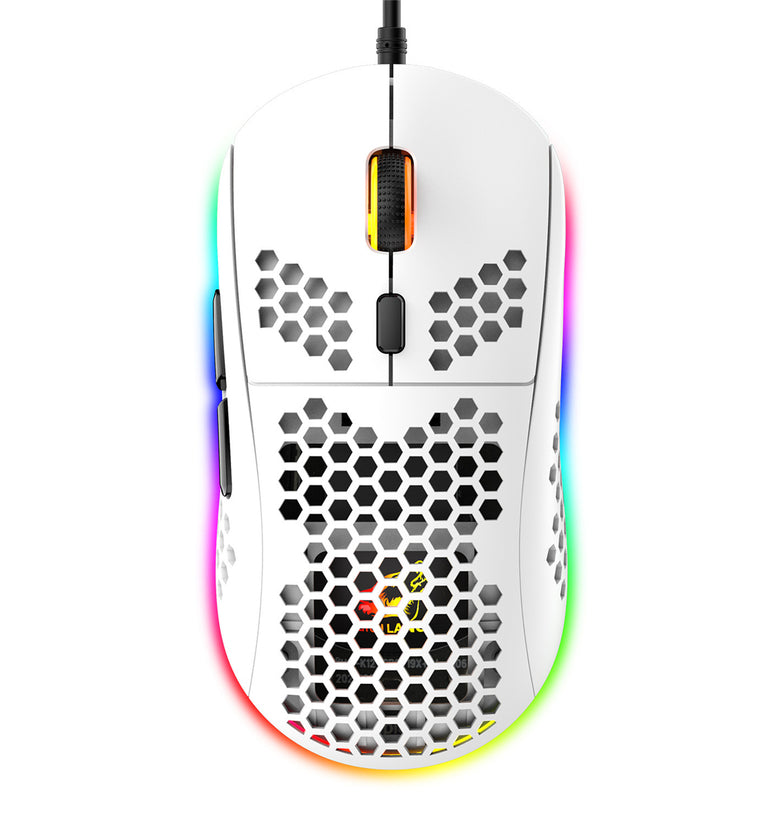 ZIYOULANG M8 Wired Game Mouse Breathing RGB Colorful Honeycomb Hollow 12000DPI Gaming Mouse USB Wired Gamer Mice for Desktop Computer Laptop PC