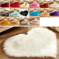 Soft Long Plush Carpet Area Rug Floor Heart Mat Sofa Chair Pad Home Decor