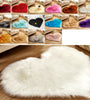 Soft Long Plush Carpet Area Rug Floor Heart Mat Sofa Chair Pad Home Decor