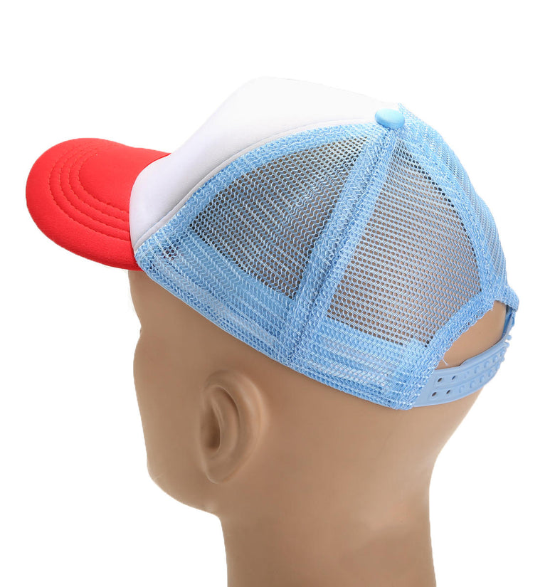 Adult Kids Children Red White Blue Adjustable Baseball Cap Outdoor Activity Sunscreen Sun Hat