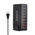 [GaN Tech]Bakeey 240W 8-Port USB PD Charger 4USB-A+4USB-C PD QC Fast Charging Desktop Charging Station EU Plug US Plug for iPhone 15 15Plus 15 Pro 15Pro Max for Huawei Mate60Pro for Sansung Galaxy Z Flip5